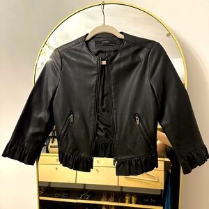 Brand new faux leather jacket. Zara. Size XS